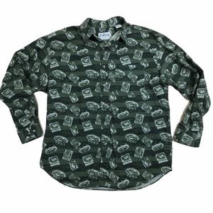 BIMINI BAY OUTFITTERS LTD Green Fishing Lure Shirt
